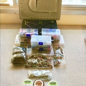 Assorted Jewelry making supplies Beads, Clasps etc